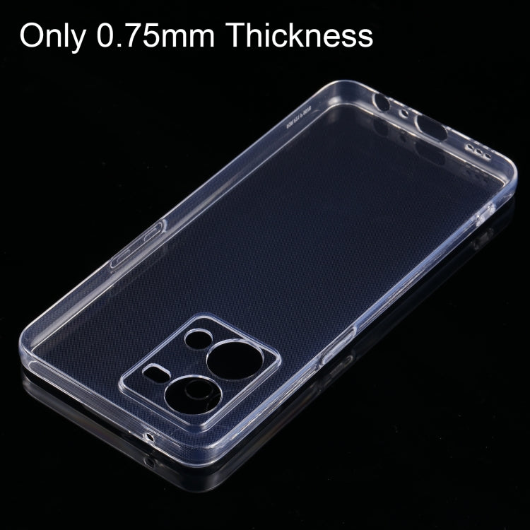 For OPPO F21 Pro / Reno7 4G Foreign Version 0.75mm Ultra-thin Transparent TPU Phone Case