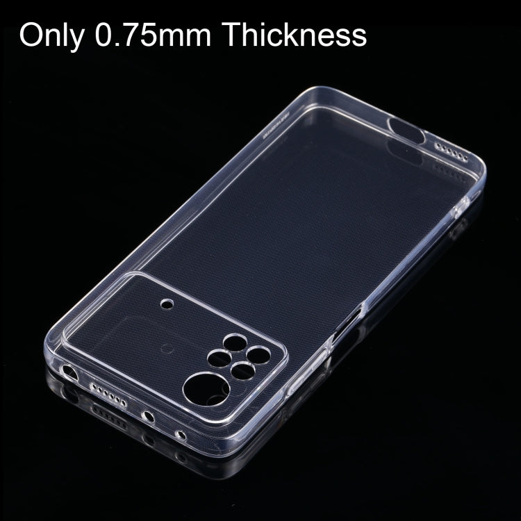 For Xiaomi Poco X4 Pro 5G 0.75mm Ultra-thin Transparent TPU Phone Case