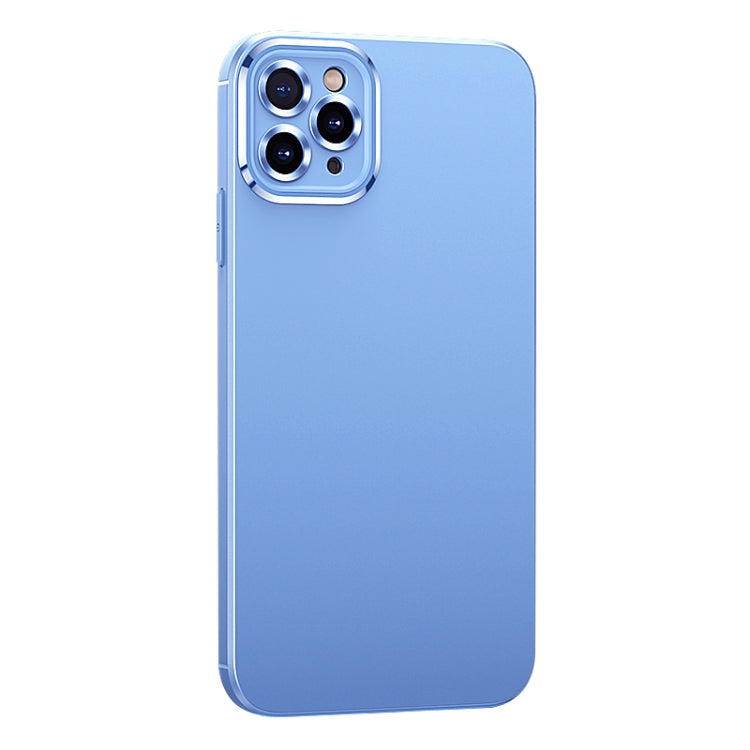For iPhone 11 Pro Metal Lens Liquid Silicone Phone Case