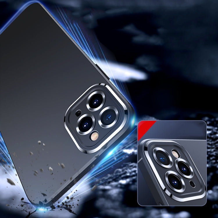 For iPhone 11 Pro Max Metal Lens Liquid Silicone Phone Case