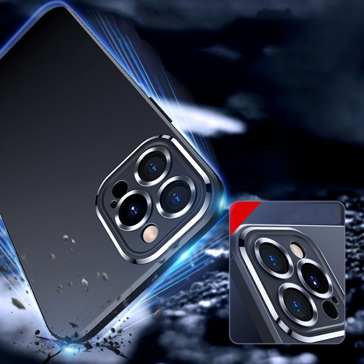 For iPhone 12 Pro Metal Lens Liquid Silicone Phone Case