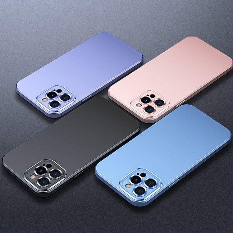 For iPhone 12 Pro Metal Lens Liquid Silicone Phone Case
