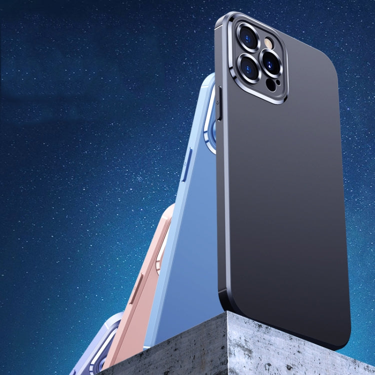 For iPhone 12 Pro Max Metal Lens Liquid Silicone Phone Case