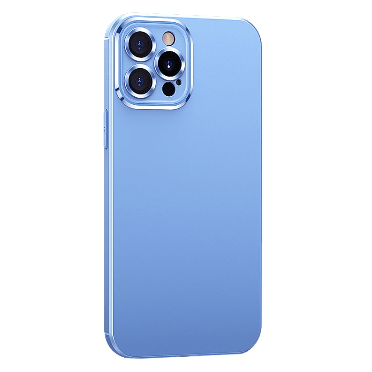 For iPhone 12 Pro Max Metal Lens Liquid Silicone Phone Case