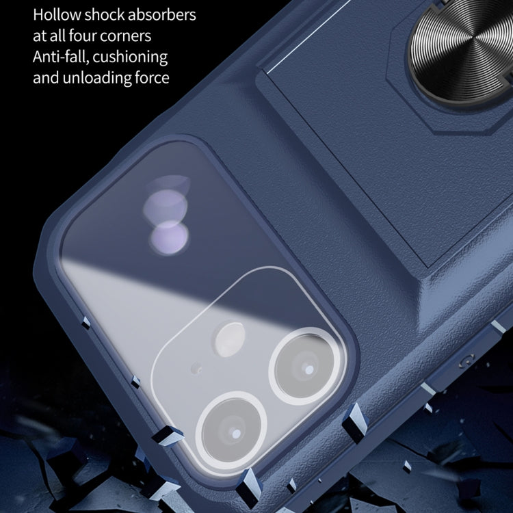 For iPhone 11 Card Ring Holder PC + TPU Phone Case