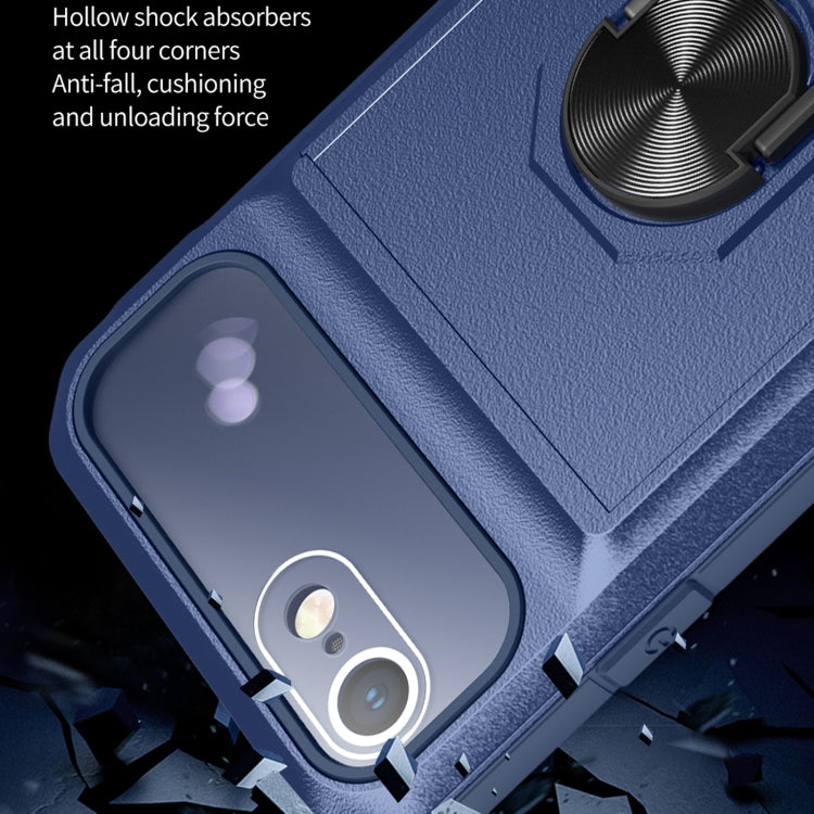 For iPhone SE 2022 / SE 2020 / 8 / 7 Card Ring Holder PC + TPU Phone Case