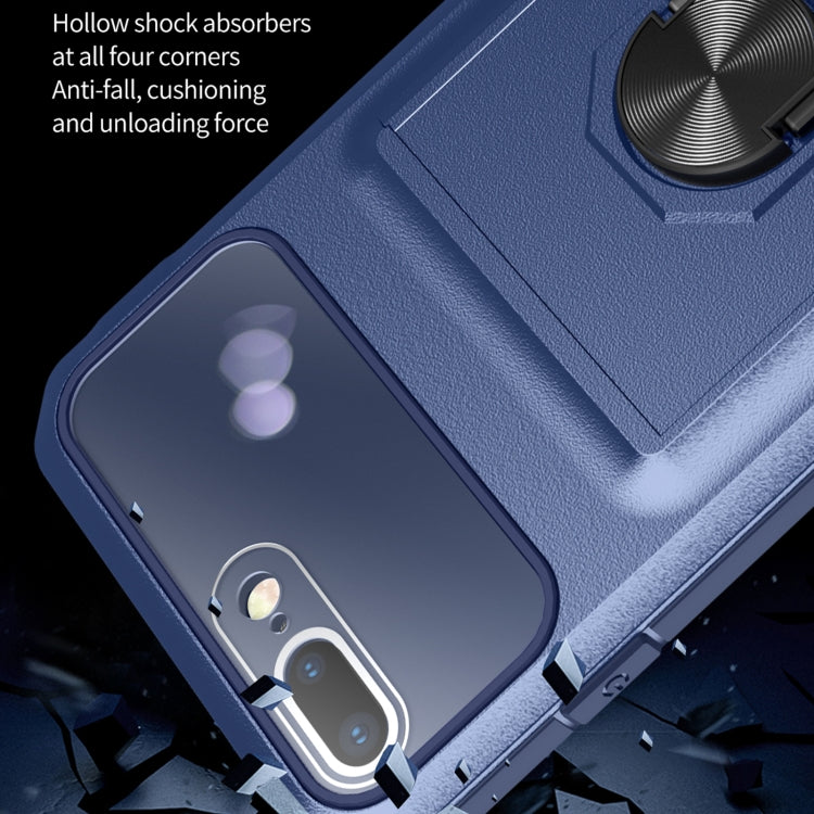 Card Ring Holder PC + TPU Phone Case For iPhone 8 Plus / 7 Plus