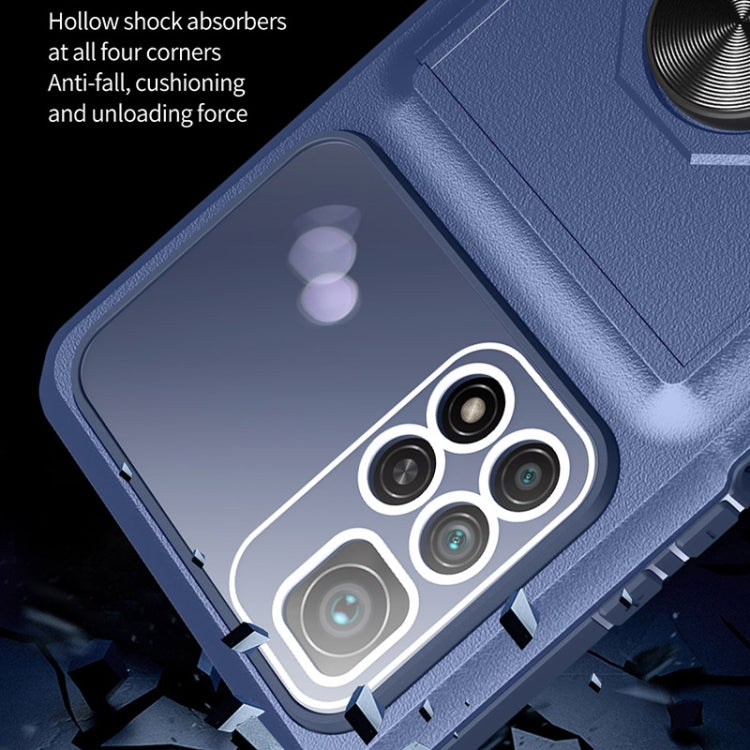 For Xiaomi Redmi Note 11 Pro Card Ring Holder PC + TPU Phone Case