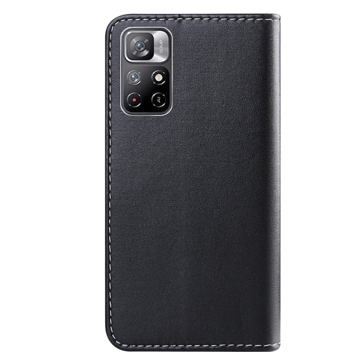 For Xiaomi Redmi Note 11 4G International Version Tricolor Stitching Horizontal Flip Leather Phone Case