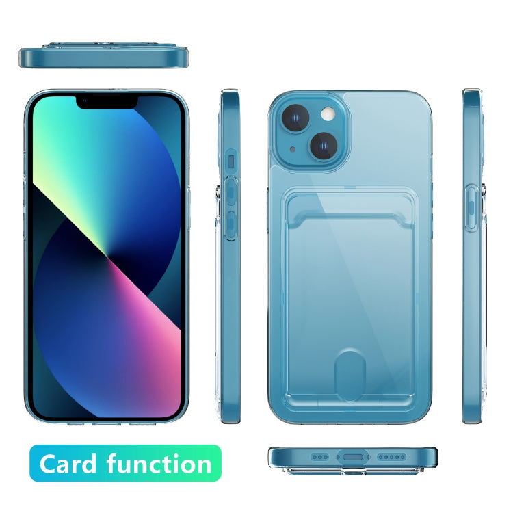 For iPhone 13 Card PC+TPU Phone Case(Transparent)