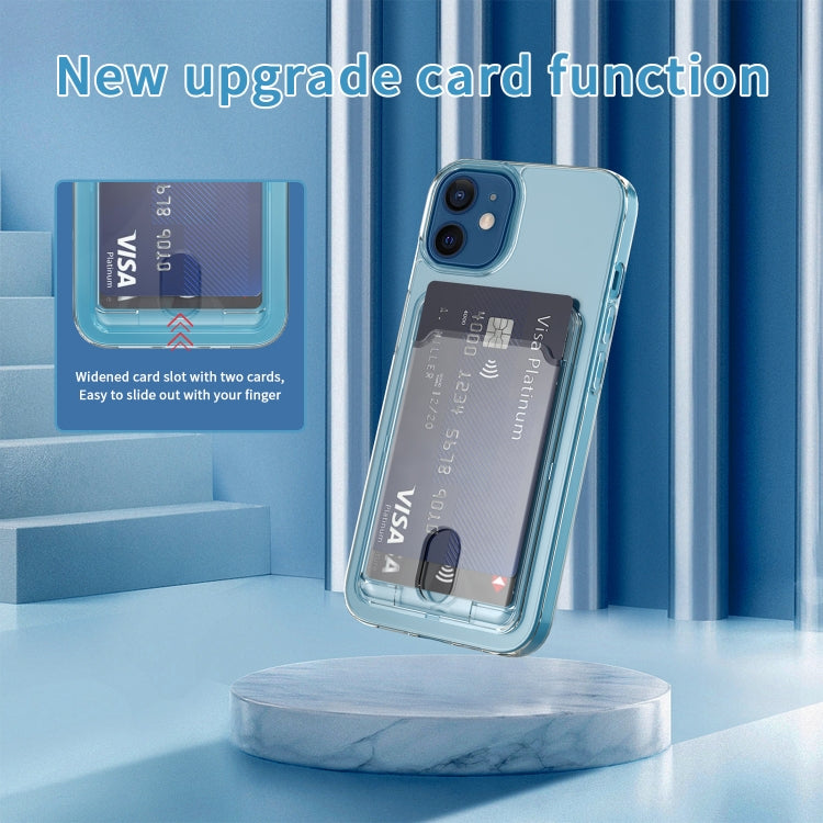For iPhone 12 Card PC+TPU Phone Case(Transparent)