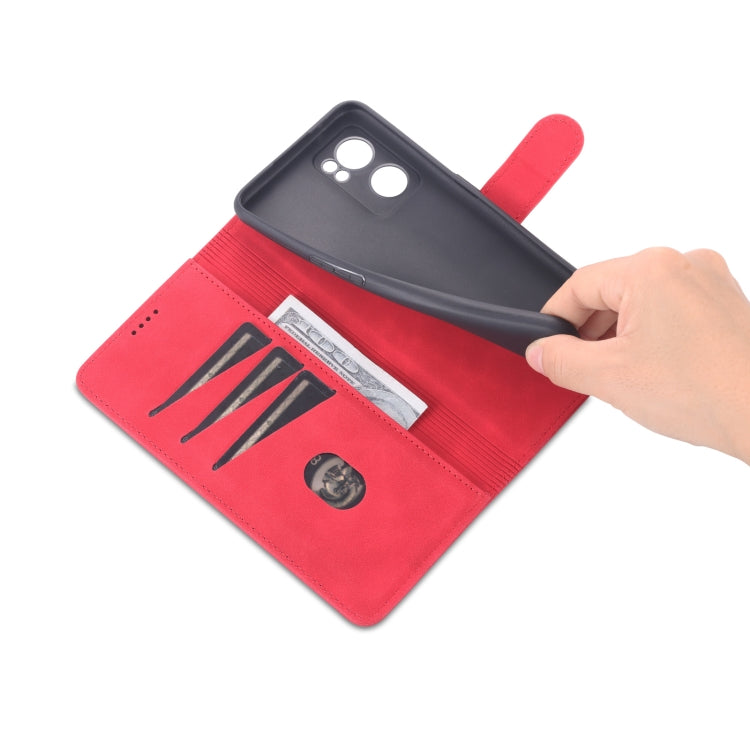 For OPPO Reno7 Global AZNS Skin Feel Calf Texture Flip Leather Phone Case