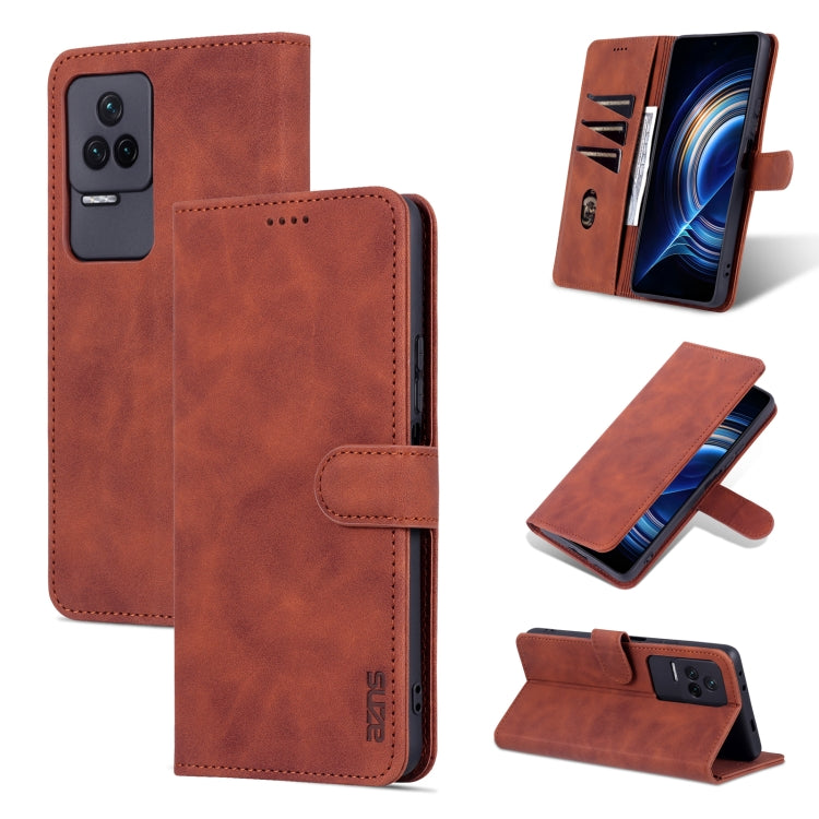 For Xiaomi Redmi K50 / K50 Pro AZNS Skin Feel Calf Texture Flip Leather Phone Case