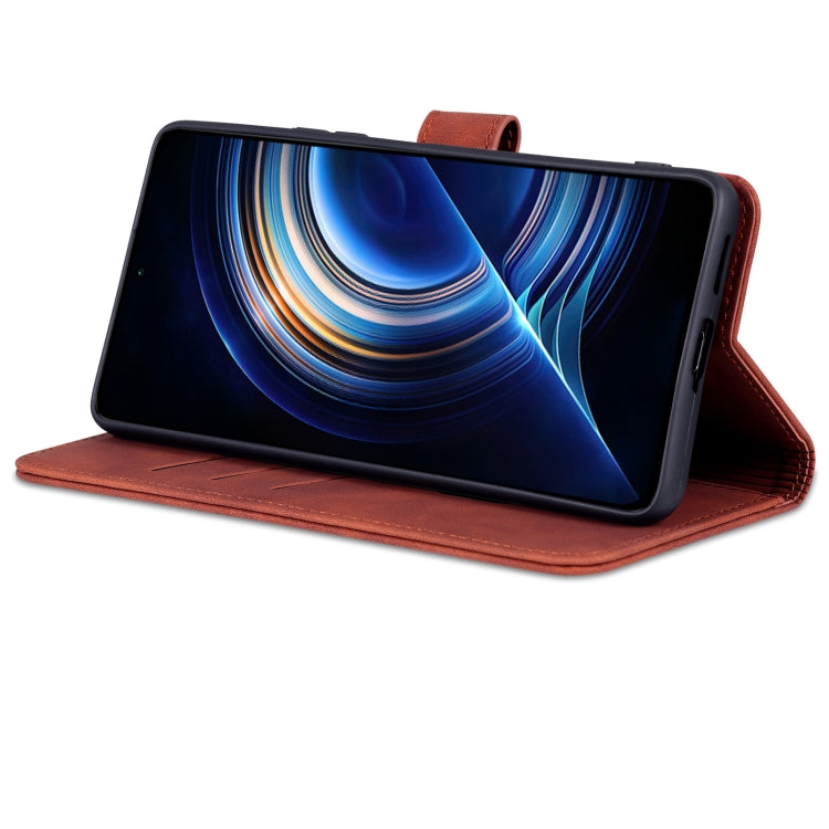 For Xiaomi Redmi K50 / K50 Pro AZNS Skin Feel Calf Texture Flip Leather Phone Case