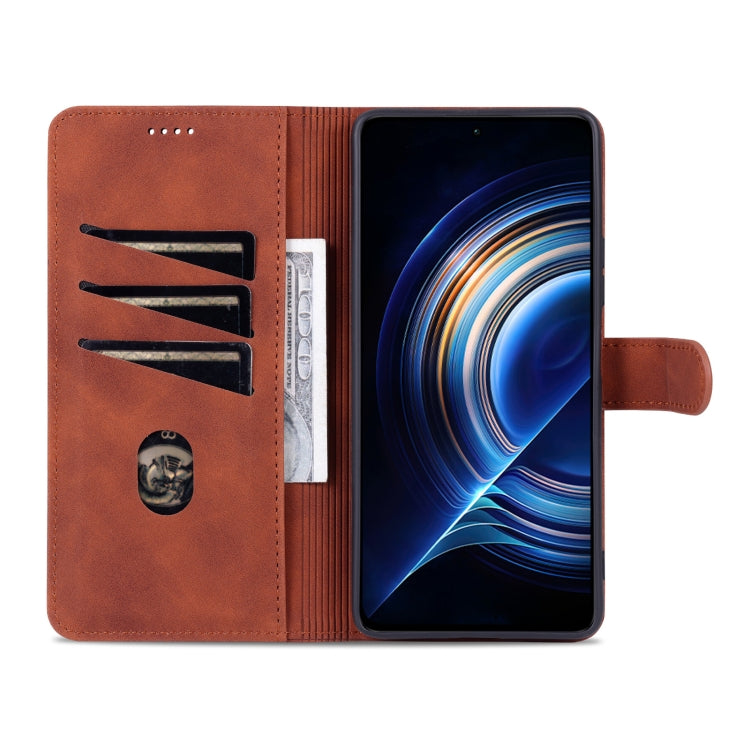 For Xiaomi Redmi K50 / K50 Pro AZNS Skin Feel Calf Texture Flip Leather Phone Case