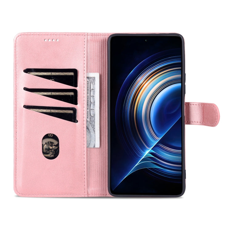 For Xiaomi Redmi K50 / K50 Pro AZNS Skin Feel Calf Texture Flip Leather Phone Case