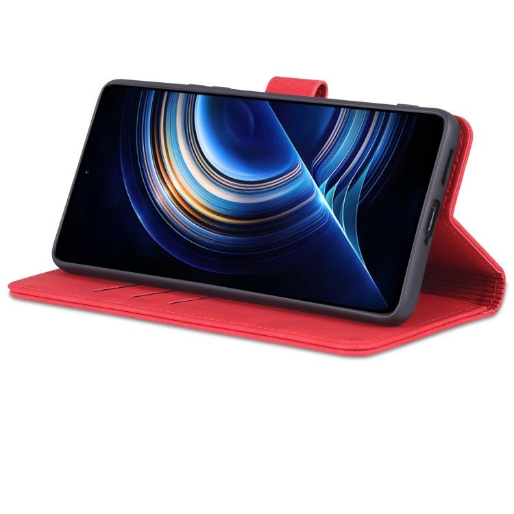 For Xiaomi Redmi K50 / K50 Pro AZNS Skin Feel Calf Texture Flip Leather Phone Case