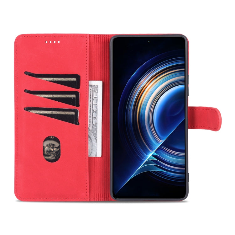 For Xiaomi Redmi K50 / K50 Pro AZNS Skin Feel Calf Texture Flip Leather Phone Case