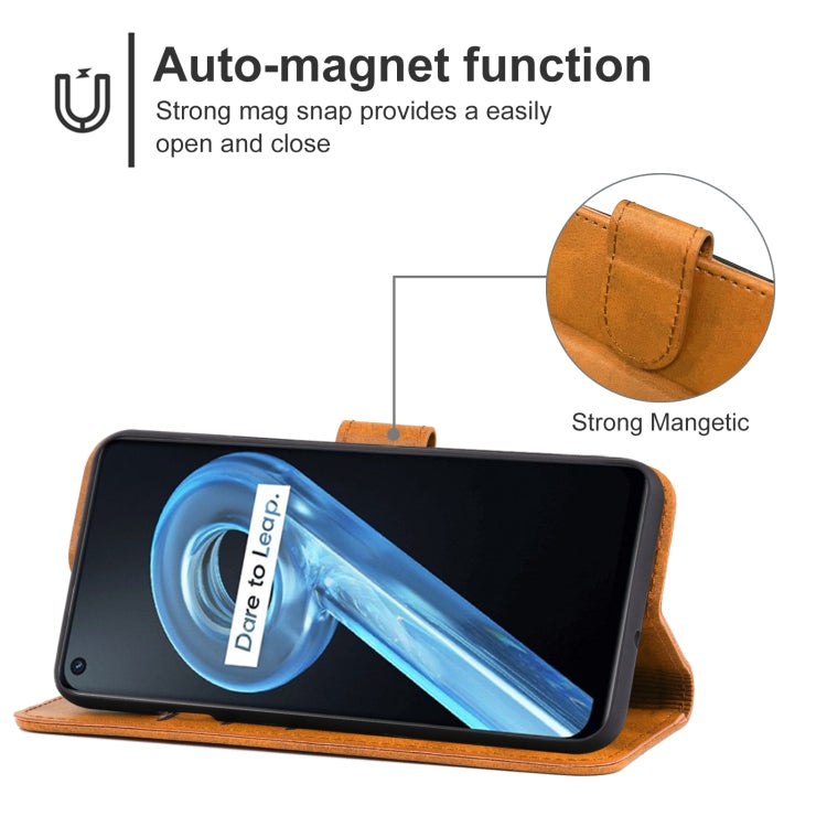 For OPPO Realme 9 Leather Phone Case