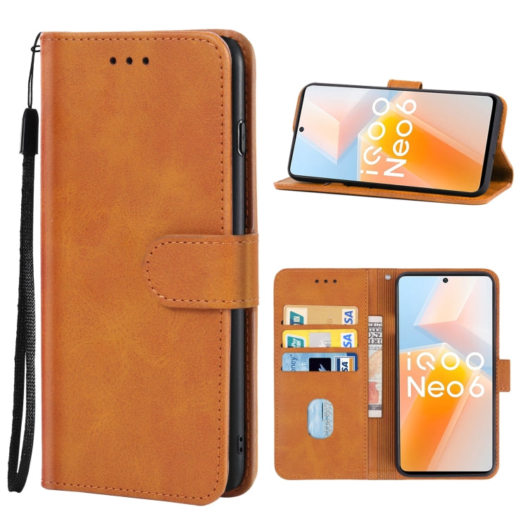 For vivo iQOO Neo6 Leather Phone Case