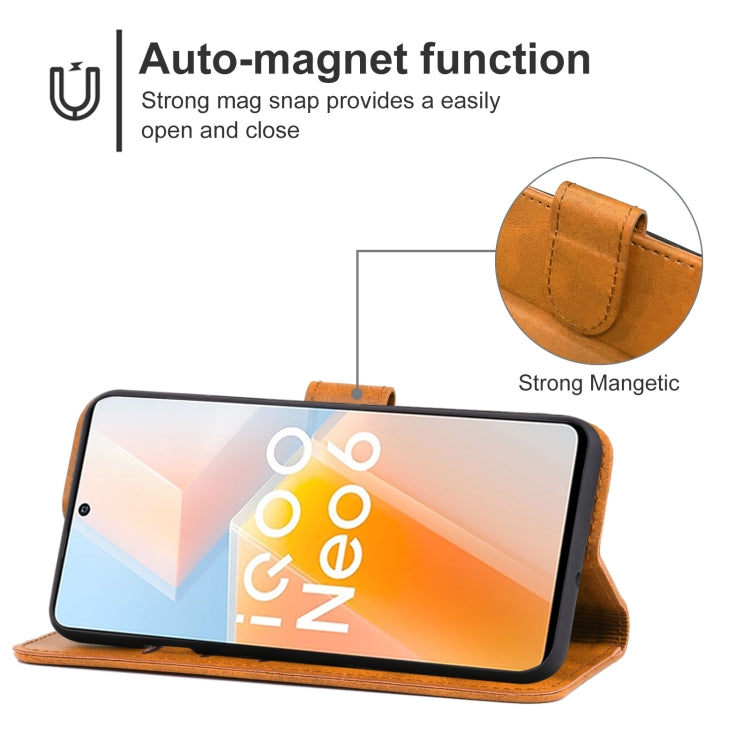 For vivo iQOO Neo6 Leather Phone Case