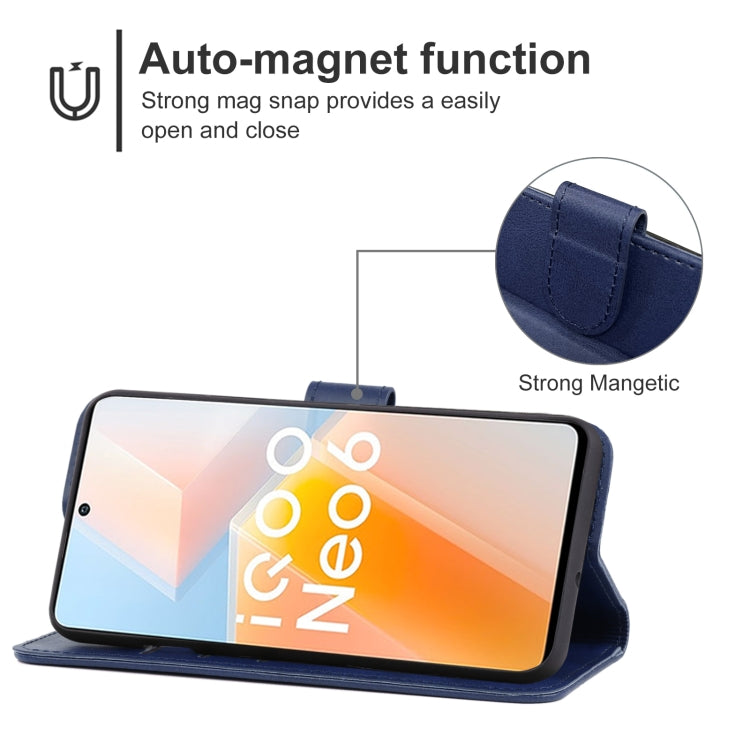 For vivo iQOO Neo6 Leather Phone Case