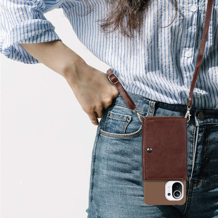 For Xiaomi Mi 11 Crossbody Lanyard Wallet Card Bag Phone Case