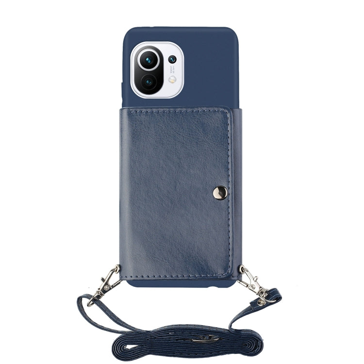 For Xiaomi Mi 11 Crossbody Lanyard Wallet Card Bag Phone Case
