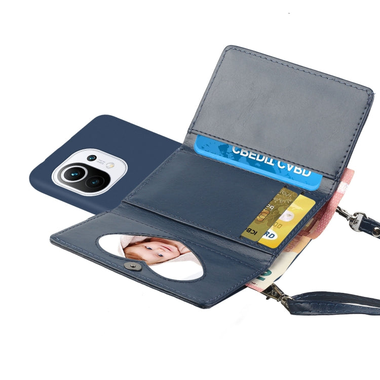 For Xiaomi Mi 11 Crossbody Lanyard Wallet Card Bag Phone Case