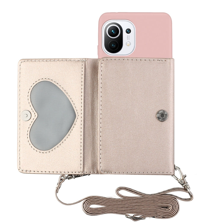 For Xiaomi Mi 11 Crossbody Lanyard Wallet Card Bag Phone Case