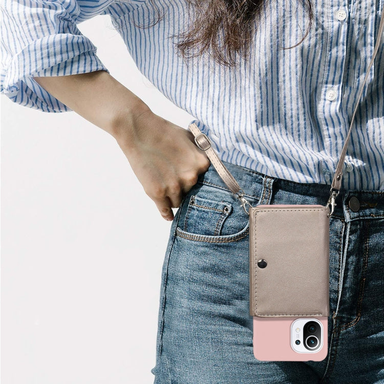 For Xiaomi Mi 11 Crossbody Lanyard Wallet Card Bag Phone Case