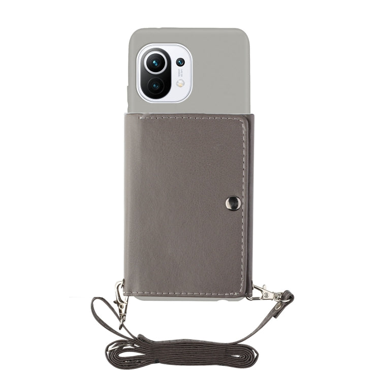 For Xiaomi Mi 11 Crossbody Lanyard Wallet Card Bag Phone Case