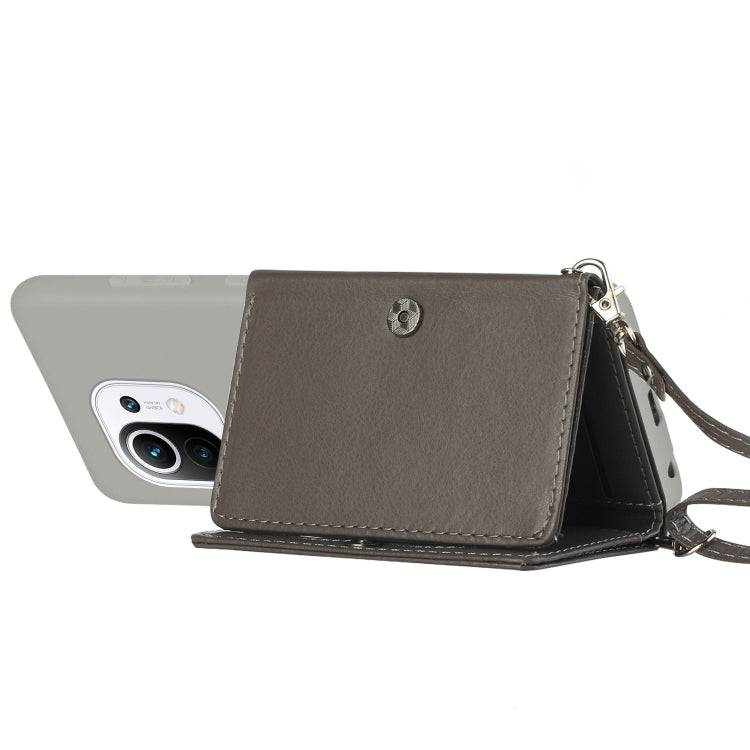 For Xiaomi Mi 11 Crossbody Lanyard Wallet Card Bag Phone Case