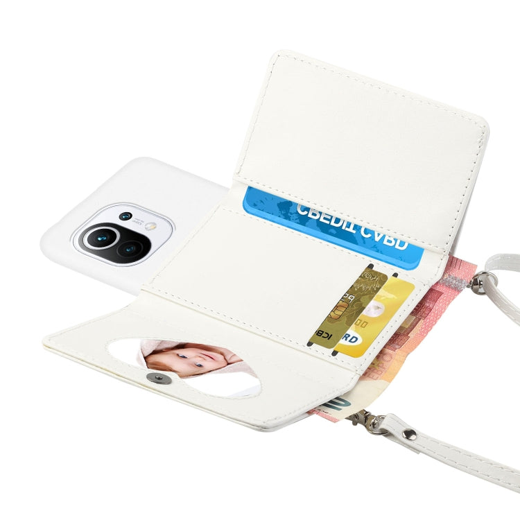 For Xiaomi Mi 11 Crossbody Lanyard Wallet Card Bag Phone Case