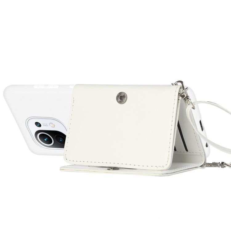 For Xiaomi Mi 11 Crossbody Lanyard Wallet Card Bag Phone Case