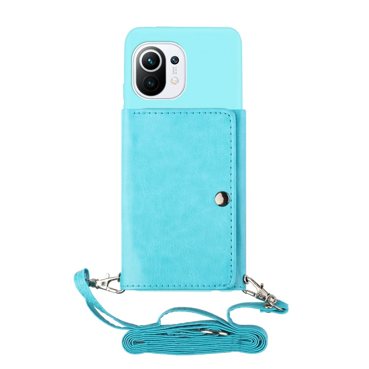 For Xiaomi Mi 11 Crossbody Lanyard Wallet Card Bag Phone Case