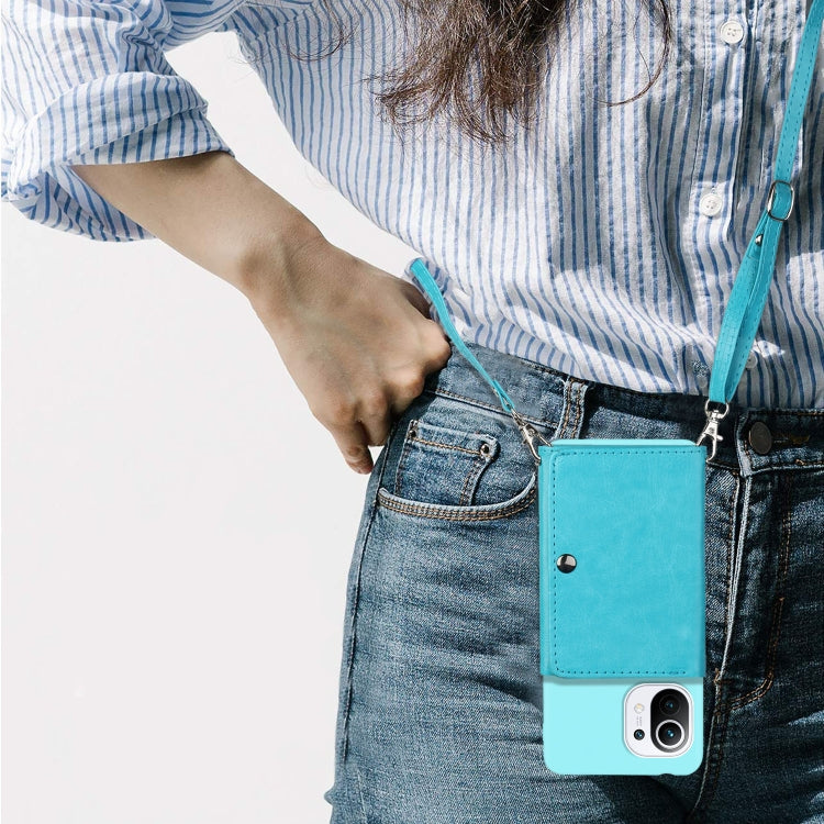 For Xiaomi Mi 11 Crossbody Lanyard Wallet Card Bag Phone Case