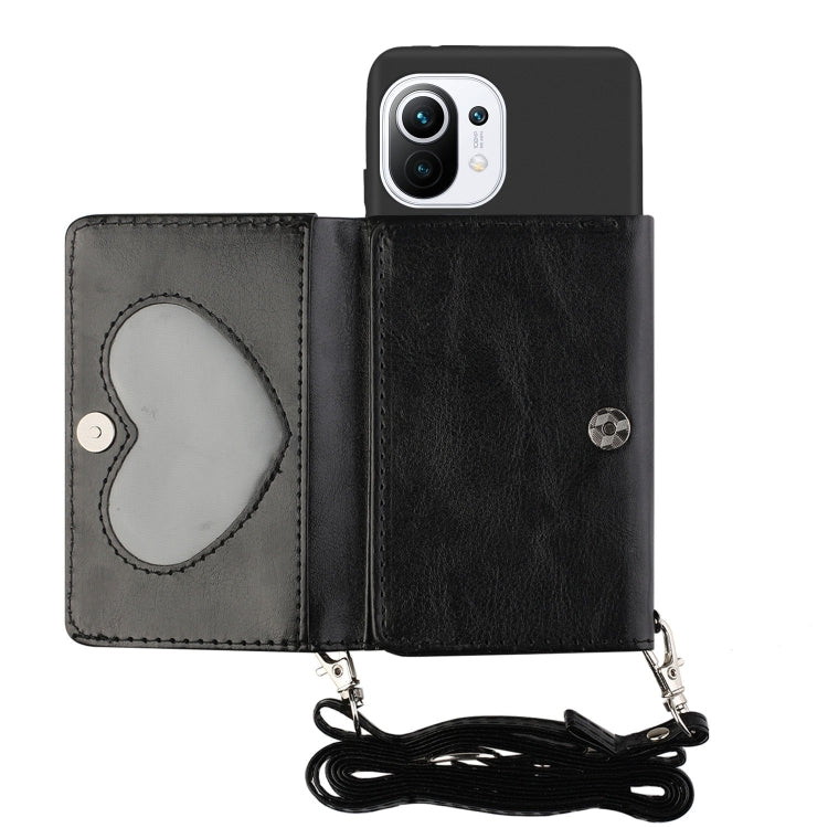 For Xiaomi Mi 11 Crossbody Lanyard Wallet Card Bag Phone Case