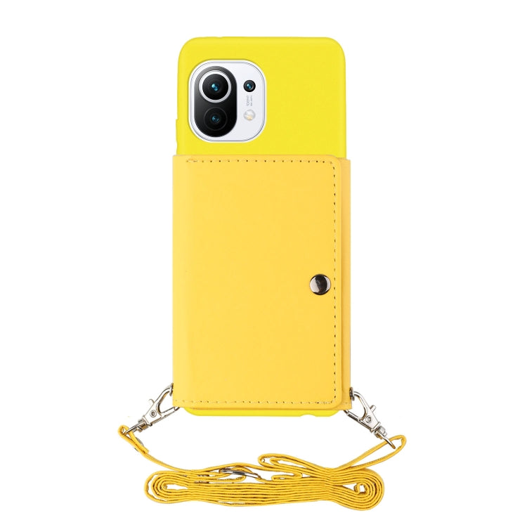 For Xiaomi Mi 11 Crossbody Lanyard Wallet Card Bag Phone Case