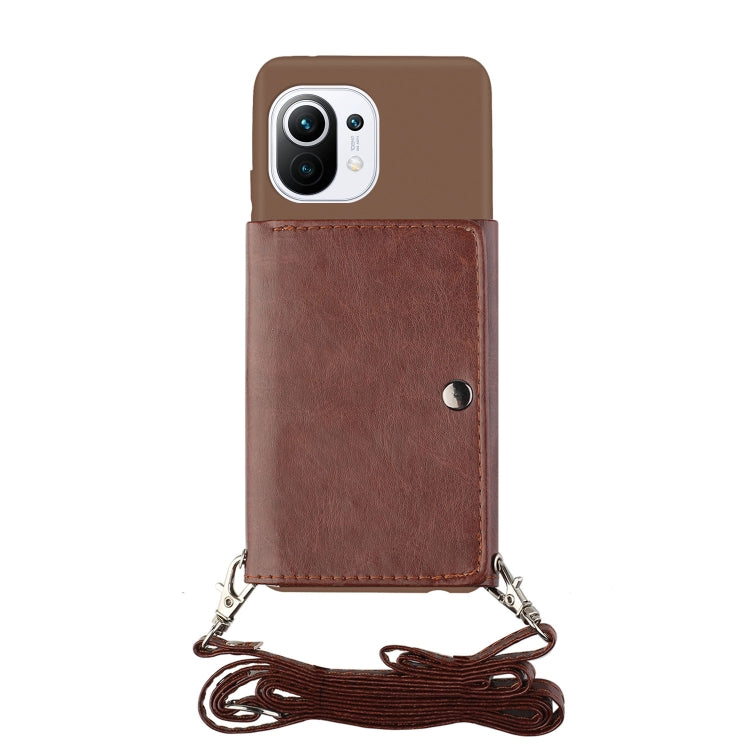 For Xiaomi Mi 11 Pro Crossbody Lanyard Wallet Card Bag Phone Case