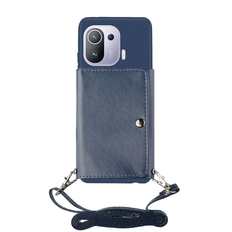 For Xiaomi Mi 11 Pro Crossbody Lanyard Wallet Card Bag Phone Case
