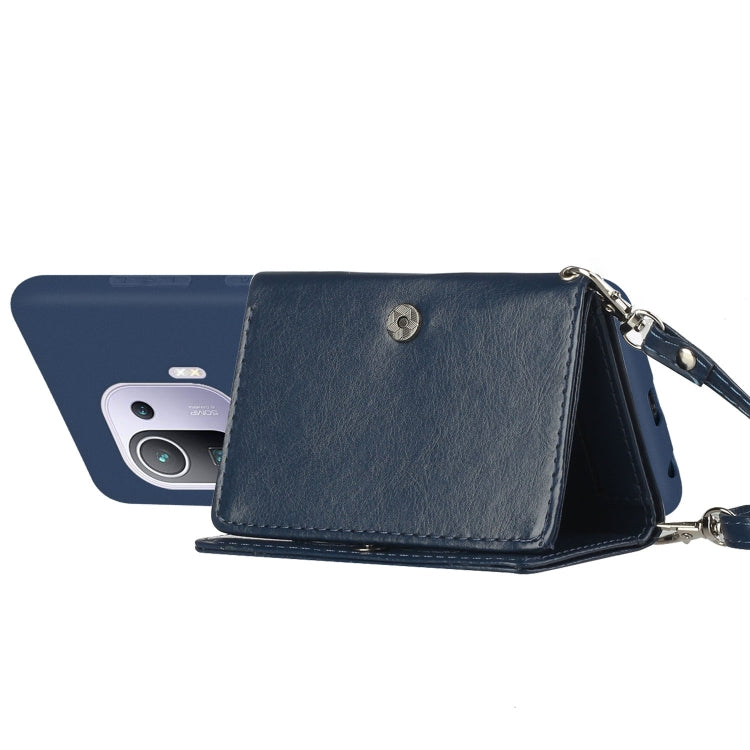 For Xiaomi Mi 11 Pro Crossbody Lanyard Wallet Card Bag Phone Case