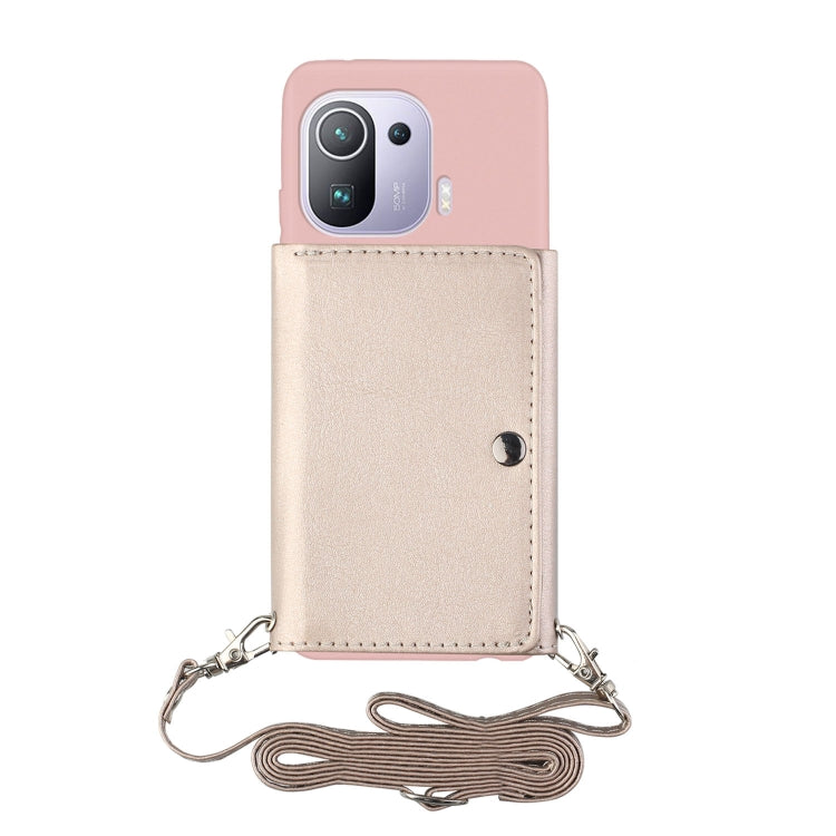 For Xiaomi Mi 11 Pro Crossbody Lanyard Wallet Card Bag Phone Case