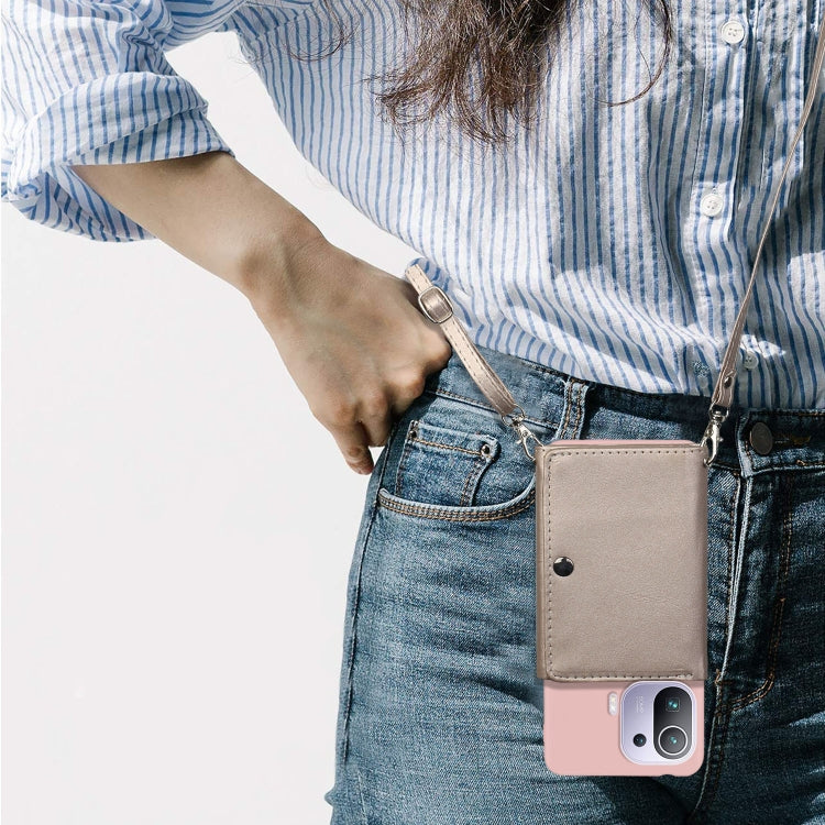 For Xiaomi Mi 11 Pro Crossbody Lanyard Wallet Card Bag Phone Case