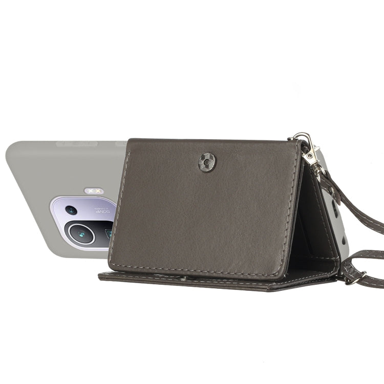 For Xiaomi Mi 11 Pro Crossbody Lanyard Wallet Card Bag Phone Case