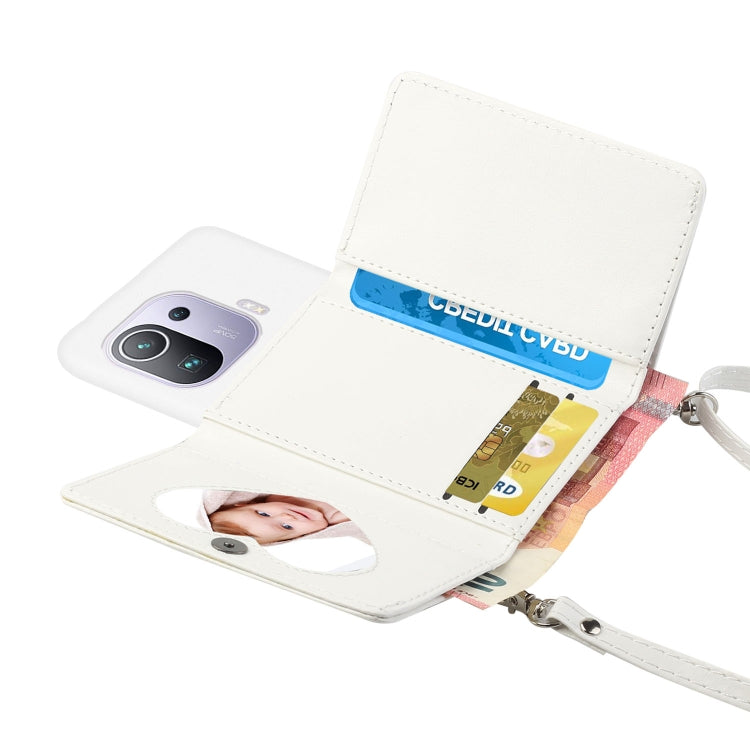 For Xiaomi Mi 11 Pro Crossbody Lanyard Wallet Card Bag Phone Case