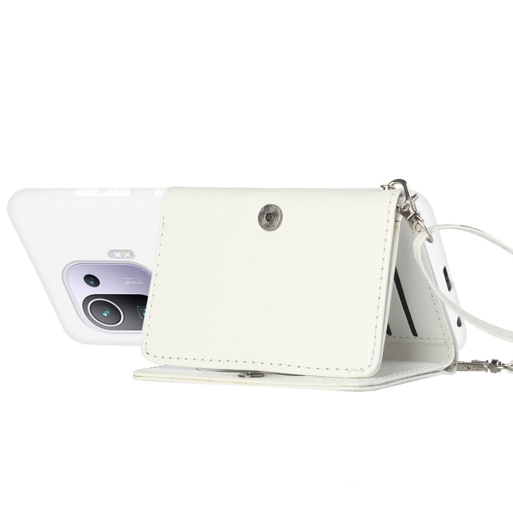 For Xiaomi Mi 11 Pro Crossbody Lanyard Wallet Card Bag Phone Case