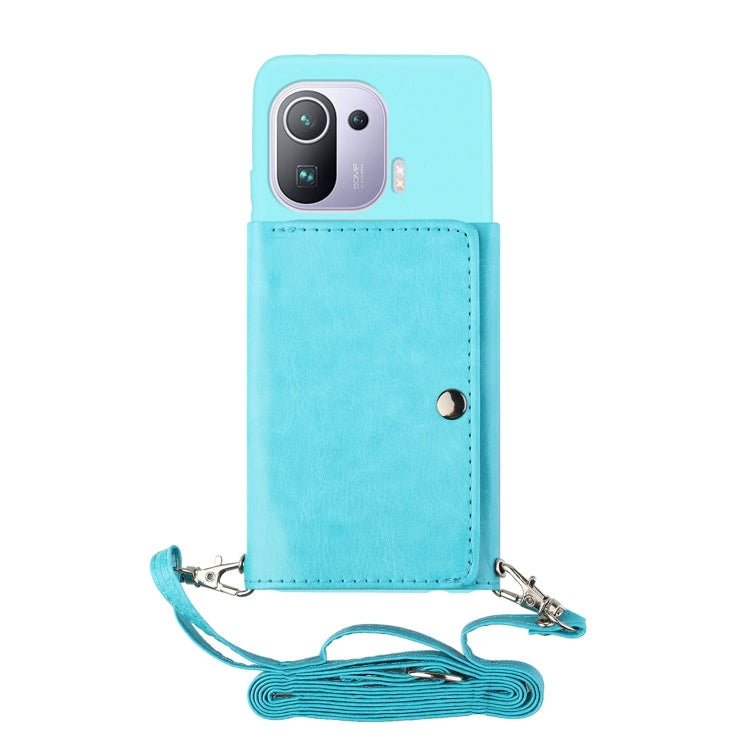 For Xiaomi Mi 11 Pro Crossbody Lanyard Wallet Card Bag Phone Case