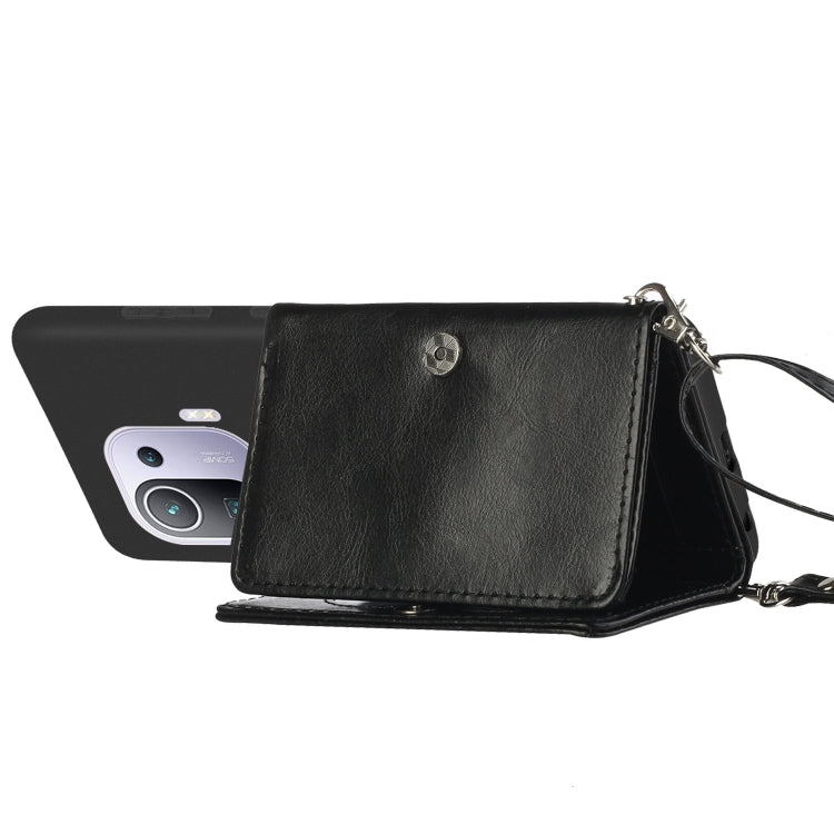 For Xiaomi Mi 11 Pro Crossbody Lanyard Wallet Card Bag Phone Case