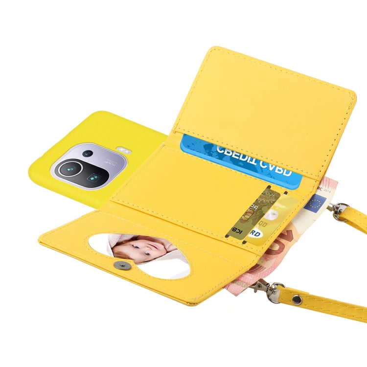 For Xiaomi Mi 11 Pro Crossbody Lanyard Wallet Card Bag Phone Case